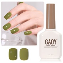 GAOY Green Gel Nail Polish, 16ml Soak Off Gel Polish, UV for - $11.62