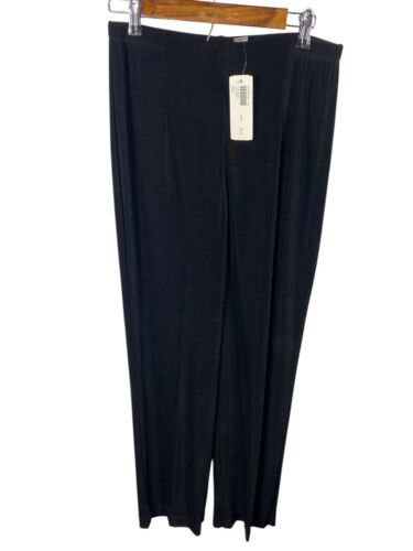 Chicos Travelers Size 2 Tall Pants Black No Tummy Large 12 / 14 NEW Slin... - $130.54