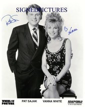 The Wheel Of Fortune Cast Signed Autograph 8X10 Rpt Photo Pat Sajak Vanna White - £15.92 GBP