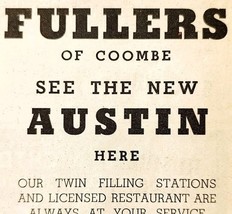 1954 Fullers Of Coombe Austin Station Dealership Advertisement Automobil... - $19.99