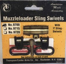 New Thompson/Center Arms  #9700 Muzzleloader Brass Sling Swivels-SHIPS N... - £303.73 GBP