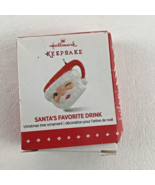 Hallmark Keepsake Ornament Miniature Santa&#39;s Favorite Drink Coffee Mug N... - $27.67