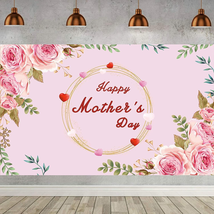 Large Happy Mother&#39;S Day Banner, Mother&#39;S Day Love Decoration Banner, Mo... - £16.49 GBP