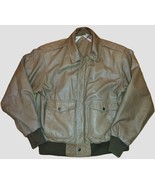 Preston &amp; York Brown Vintage Men&#39;s 100% Genuine Leather Bomber Jacket - ... - $950.15 MXN