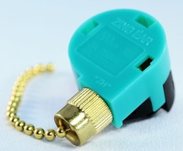 ZING EAR ZE-268S6 3 Speed 4 Wire Green PULL CHAIN SWITCH Brass Fan HUNTE... - $449.40 MXN
