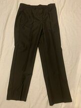 NEW EDWARDS SIGNATURE WOMENS BLACK DRESS / WORK SLACKS POLYESTER WOOL BLEND - $18.30