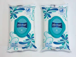 Always Feminine Wipes Hygiene Wipe Fresh &amp; Clean Scent, 2 Pack of 32 - 64 - $266.03 MXN