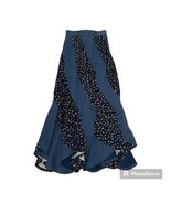 Vintage Floral Wave Stripe Skirt Women&#39;s 25 LONG - $475.17 MXN