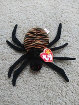 Nwt Ty Beanie Baby - 1996-97 Spinner The Spider Soft Bean Bag Toy Free Us Ship - £4.95 GBP