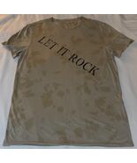 John Varvatos T-Shirt Men Fossil Grey Let It Rock Raw Edge Short Sleeve ... - €34,08 EUR