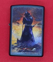 Death Dealer III By Frazetta Authentic Zippo Lighter Black Matte - $33.99