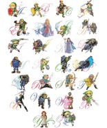 counted cross stitch pattern zelda alphabet abc 276*381 stitches BN825 - $3.99