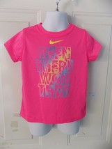 Nike  Pink &quot;Been There Won That&quot; Short Sleeve T-Shirt Size 4 Girl&#39;s EUC - $19.00