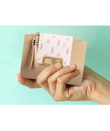 Short Wallet Bag for Women PU Leather Clutch Bags Cute Korean Card - £11.18 GBP