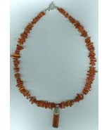 Handcrafted Tibetan Amber Pendant and Amber Nugget Necklace - €41,69 EUR