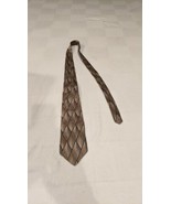 Zylos George Machado Mens Necktie Green 100% Silk Geometric Tie 58&quot; Long - $171.16 MXN