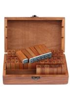 - Alphabet Stamp - Seal Set (70 Pieces - Wooden Box) - £43.69 GBP