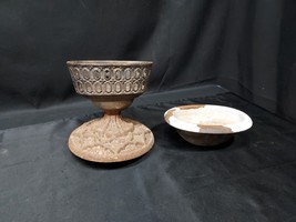 Rare Antique Parlor Wood Stove Cast Iron Finial Topper W/ Water Tray Hum... - $136.89 CAD