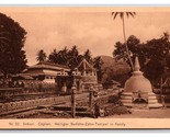 Heiliger Buddha Temple Kandy Ceylon Sri Lanka UNP DB Postcard Y17 - $5.89