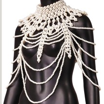 Most Popular Luxury Pearl Body Chain Vest Instagram Blogger With European Hand-B - £69.76 GBP