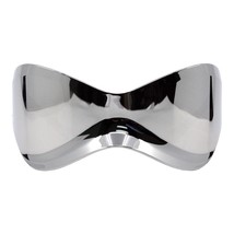 Rimless Oversized Shield Sunglasses Butterfly Wrap Futuristic Mask Shades UV400 - £15.14 GBP