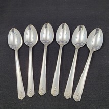 Oneida Community Soup Spoons Set of 6 Linda 1949 Silverplated Spoon - $14.24