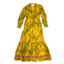 NWT Anthropologie x FARM Rio Printed Maxi in Yellow Floral Chiffon Dress S $230 - £103.91 GBP