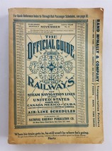 1967 vintage OFFICIAL GUIDE of the RAILWAYS steam airline schedules time... - $18.76