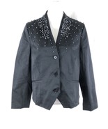 Victor Costa Occasion Womens Blazer Jacket Embellished Stones Black Size... - £7.66 GBP