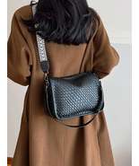 Textured Leather Shoulder Bag - $31.04