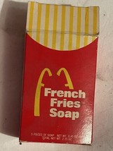 Vintage McDonald&#39;s French Fries Soap 1978 Fry Box with 5 Fry Bars NOS Unused - £11.50 GBP