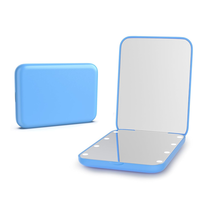 Compact Mirror with Light, LED Compact Travel Makeup Mirror, 1X/3X Magnification - £10.99 GBP