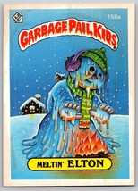 1986 Garbage Pail Kids #158a Meltin&#39; Elton - £1.97 GBP