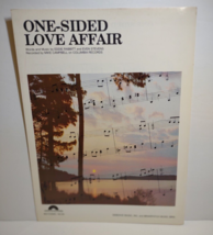 Mike Campbell Eddie Rabbit One Sided Love Affair Sheet Music 1983 Country Music - £11.77 GBP