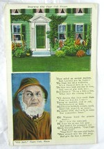 Cape Cod House Doorway Poem &quot;Old Salt&quot; MA, New Bedford News Co Mass. Pos... - £5.58 GBP