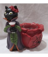 Yankee Candle Votive Tea Light Holder V/H TL/H SOPHIA MA&#39;AM Black CAT wi... - $83.24 CAD