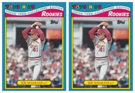 (2) 1988 Topps Toys R&#39; Us Rookies Baseball 15 Joe Magrane Lot Cardinals - £1.77 GBP