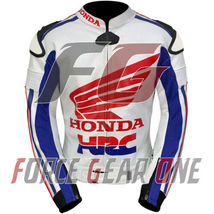 Honda HRC Motogp Motorbike/ Motorcycle Racing Cowhide Leather Jacket - £109.30 GBP