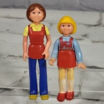 VTG Fisher-Price Loving Family Dollhouse Figures Mom Daughter Lot 1979 1981 - £14.97 GBP