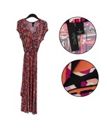 Darian Women’s Maxi Dress Size L V-Neck Long Flowy Casual Boho Style - $21.67