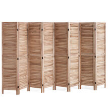 VEVOR Wood Room Divider, 8 Panel, 66.9 Inches Tall Louvered Partition Di... - $123.99