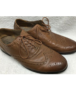 NUNN BUSH Men&#39;s TJ WINGTIP Tan Leather Oxfords Shoes Dress #84637 -240 S... - $55.35 CAD