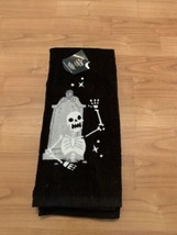 2 Pack Hyde &amp; Eek Tombstone &amp; Skulls Terry Kitchen Towels  - £30.50 GBP