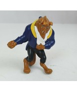 Disney Beauty &amp; The Beast The Beast In Blue Suit 2.25&quot; Collectible Figure - $73.70 MXN