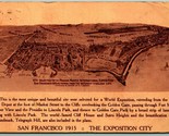 Exposition City Map Panama Pacific International Expo 1915 Sepia DB Post... - $19.75