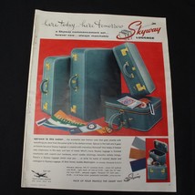 Vintage Print Ad Skyway Luggage 1955 Trans World Airlines - £11.70 GBP