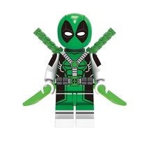 Green Deadpool Marvel Super Heroes Minifigures Building Toys - £2.34 GBP