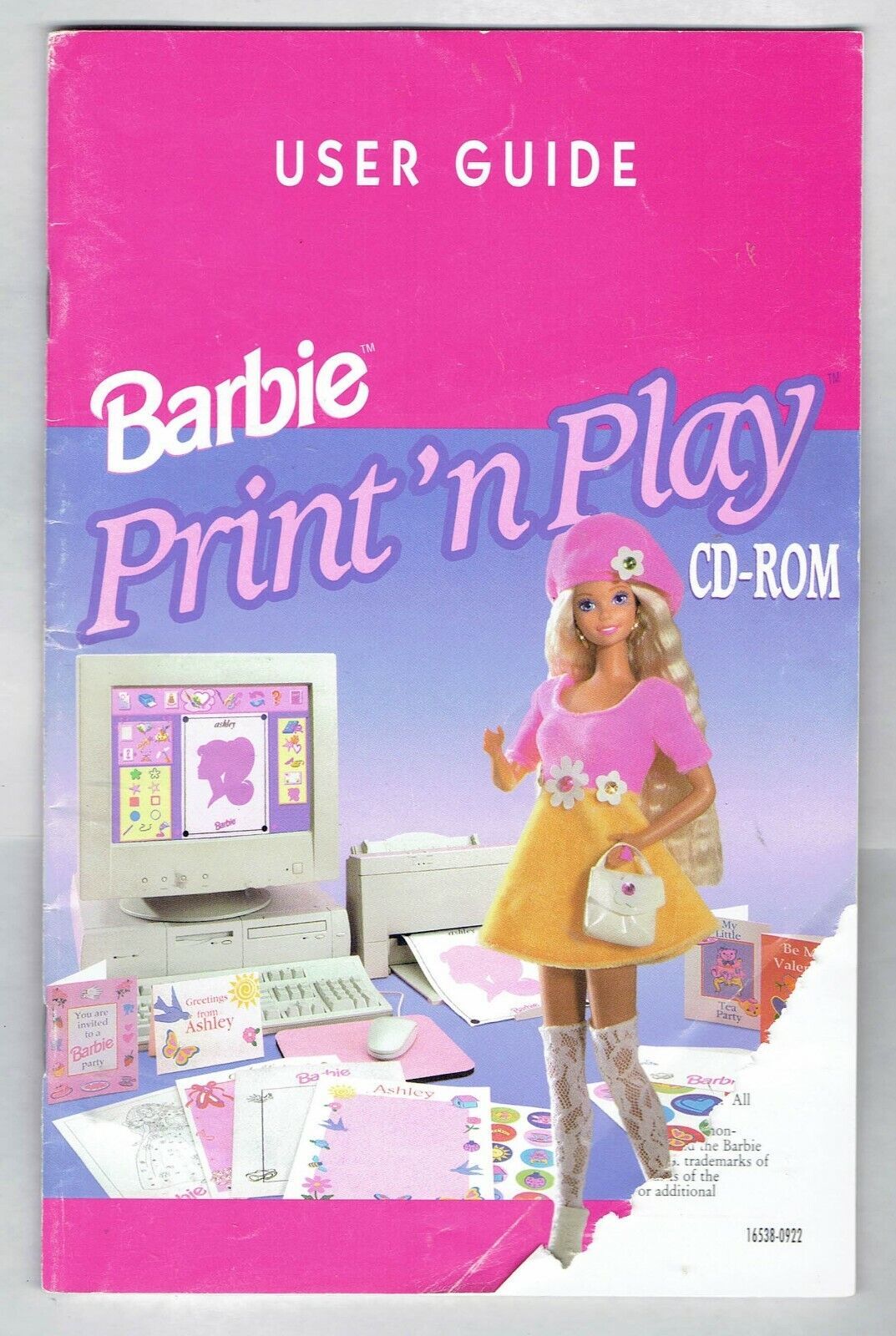 Primary image for Barbie Print 'N Play Replacement User Guide ONLY