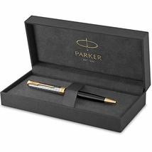 PARKER Sonnet Ballpoint Pen | Premium Metal and Black Gloss Finish with ... - £154.30 GBP