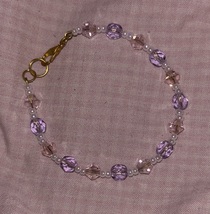 Pink Swarovski Crystal Bracelet - £7.99 GBP
